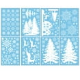 thumbnail image 2 of Kezqiaxn Christmas Windows Clings for Glass Windows, 8Pcs Snow Reindeer Window Clings, Christmas Stickers Statics Christmas Glitter Window Stickers Winter Christmas Decals for Decoration White, 2 of 7