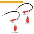 thumbnail image 3 of Uxcell 8 Pcs 8 Pulgadas Abierto RCA 2-Macho 2-Hembra Conector Jack Adaptador a Cable Desnudo de Extremo Abierto de Audio Video RCA, 3 of 6