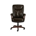 Staples Westcliffe Brown Bonded Leather Executive Managers Chair with