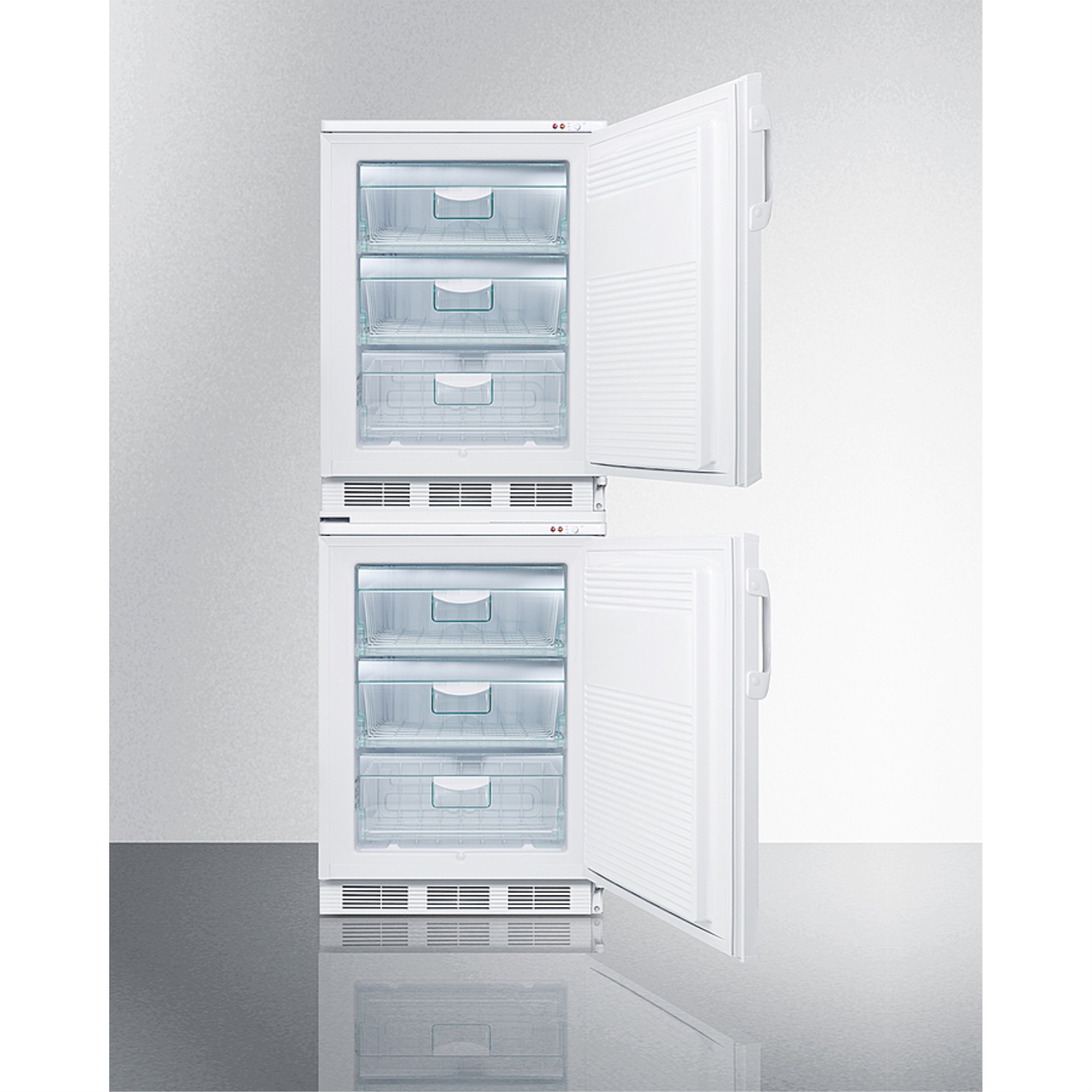 Two VT65ML locking low temperature all-freezers with stacking kit - image 3 of 4