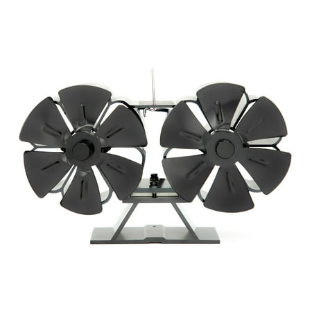 

FAIOIN Upgraded Fireplace Fan 12 Blades with 2 Motors Fireplace Stove Fan Fireplace Cutlery Fireplace Stove Heat Powered Stove