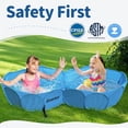 thumbnail image 3 of Pet Double Swimming Pool Dog Bathing Tub Indoor Outdoor Pond Ball Pit, 3 of 7