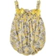 thumbnail image 1 of Little Lass Girls 0-6 Months Lemon Chiffon Bubble Romper(Yellow 3-6 Months), 1 of 1