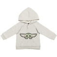 thumbnail image 2 of Star Wars The Mandalorian Baby Yoda Newborn Baby Boys Fleece Hoodie & Pants Heather White/Gray 0-3 Months, 2 of 5