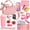 Pink, variant on Flooyes Kids Makeup Toy Set Mermaid Pretend Play Handbag Toys For Girls, Beauty Makeup Toys With Necklace and Watch For Kids Girls 3 4 5 6 7 8 Birthday Gift Pink