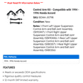 thumbnail image 2 of Control Arm Kit - Compatible with 1994 - 1996 Honda Accord 1995, 2 of 2