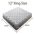 thumbnail image 7 of Mattress 12 inch King Size,Gel Memory Foam Hybrid Mattress,Medium Comfort in a Box,Adult, 7 of 7