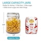 thumbnail image 2 of Frascos de vidrio para almacenamiento de alimentos Vtopmart de 1 litro con tapas herméticas con cierre, paquete de 3, 2 of 7