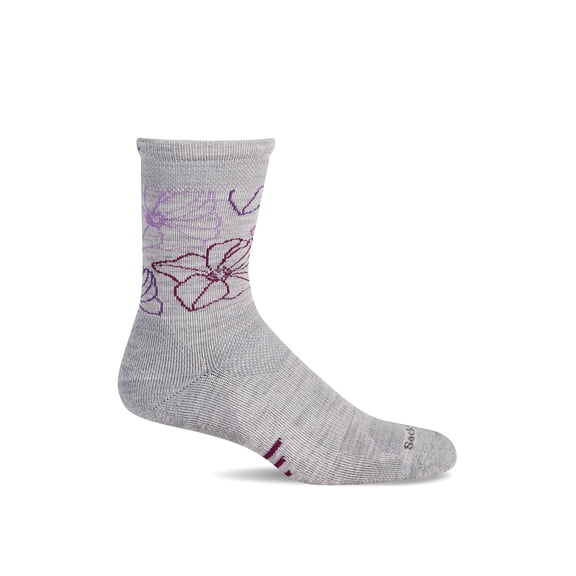 Women's Petal Power Crew | Moderate Graduated Compression Socks