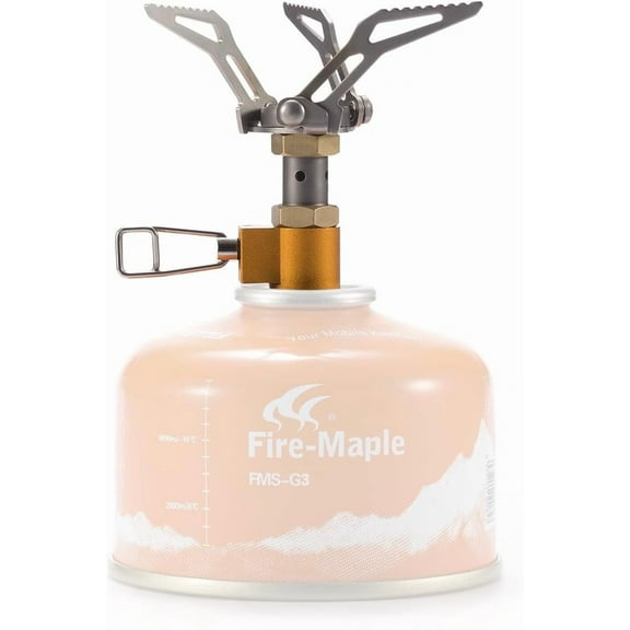 FMS-300T Portable Stove Ultra Light, Hiking Stove Titanium for Backpacking Camping Outdoor, ISPO Design Award Gold Winner
