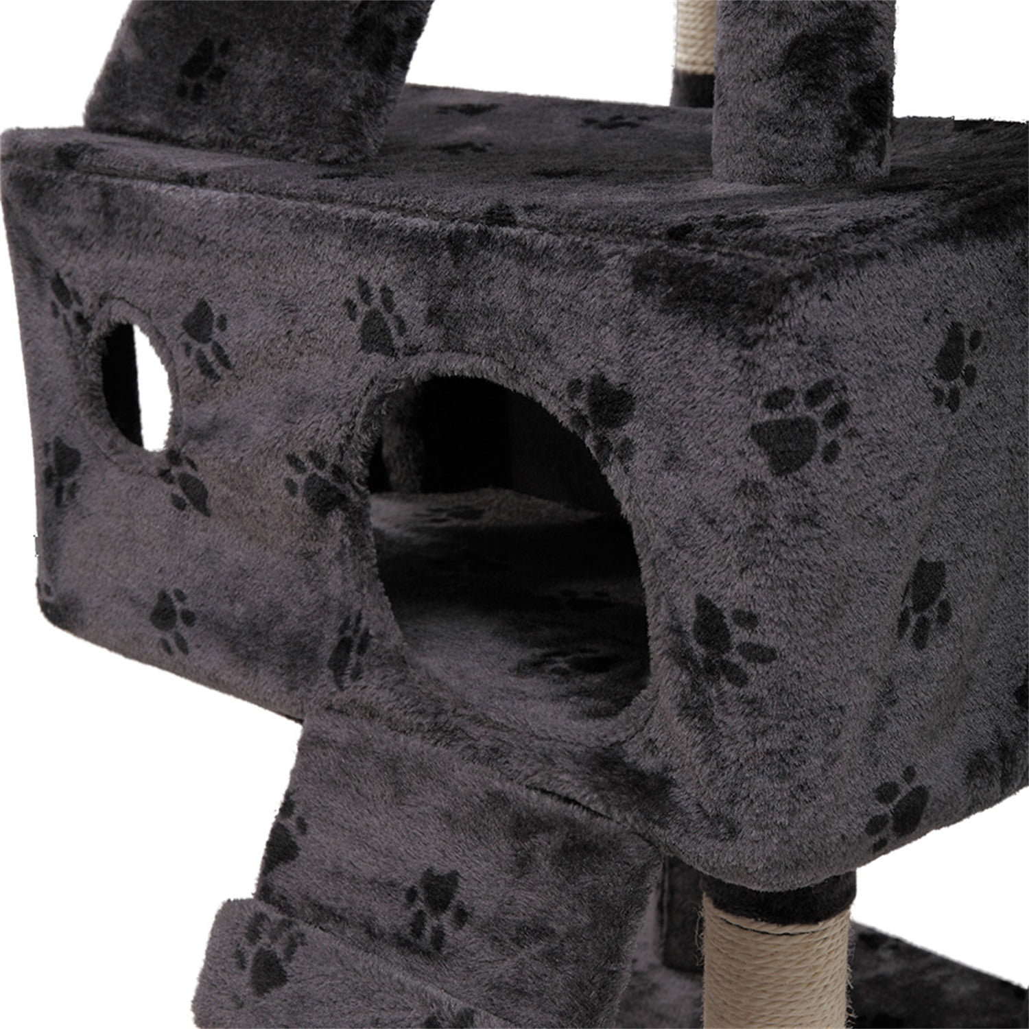 Pefilos 67" Cat Tower for Indoor Cats with Hammock Cat Tree for Big Cats Cat Condo for Adult Cats Large Pet Club Cat Tree Furniture, Gray Pefilos 67" Cat Tower for Indoor Cats with Hammock Cat Tree for Big Cats Cat Condo for Adult Cats Large Pet Club Cat Tree Furniture, Gray