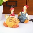 thumbnail image 6 of Chicken Decor for Kitchen, Chicken Decor, Chicken Kitchen Decor, Rooster Decor, Chicken Statue Pack 2 Chicken Figurine, Chicken Shape Craft Decorative Miniature (2Pcs), 6 of 7