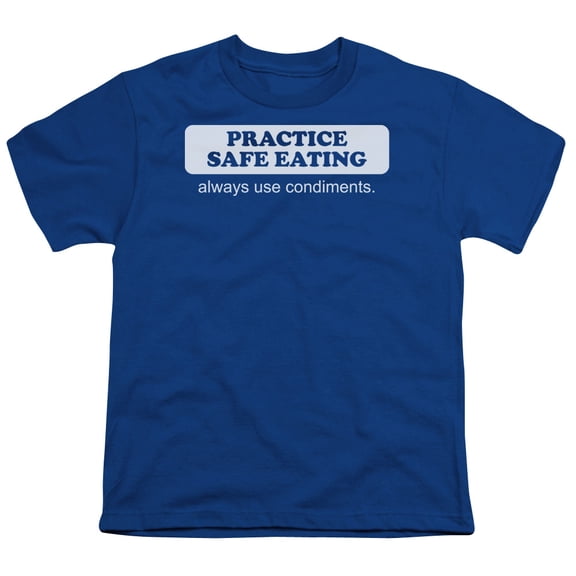 - Safe Eating - Youth Short Sleeve Shirt - Large