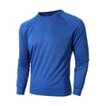 thumbnail image 3 of Men Fall Clothes,Workout Shirts for Men Breathable Raglan Long Sleeve Athletic Tee Tops Lightweight Crew Neck T Shirts, 3 of 8
