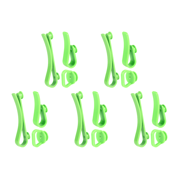 /Juego Ganchos De Plástico Ganchos De Almacenamiento Multiusos Para Bolsa De Asas Bogg Verde 3 Piezas