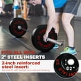 thumbnail image 2 of FlexWave Bumper Weight Plates, 55 lb Pair, Black, 2-Inch Hole, 2 of 8