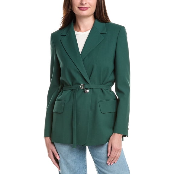 Maje womens Blazer, 38, Green