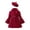 Red, variant on Toddler Kids Girls Collar Wool Coat Long Sleeve Button Down Warm Cozy Windproof Elegant Classic Outerwear 3-4 Years