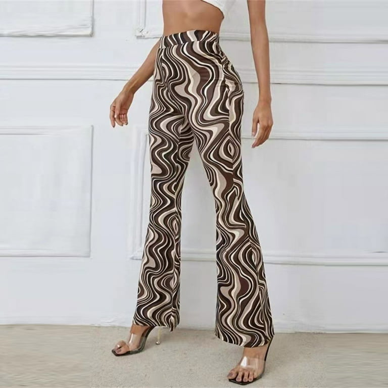 Women's Petite Ripple Rib Flared Trouser