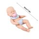 thumbnail image 2 of Fiudx Liquidación de ahorros de verano Muñeca Reborn de 30cm, chupete de simulación, babero para bebé, juguete para regalo de goma suave, 2 of 6