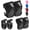 Black, variant on Kids Protective Gear Set Knee Pads for Kids 3-14 Years Toddler Knee and Elbow Pads with Wrist Guards 3 in 1 for Skating Cycling Bike Rollerblading Scooter- Pink