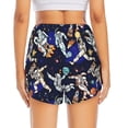 thumbnail image 4 of Fotbe Astronauts in sport Womens High Waist Running Shorts Athletic Workout Quick Dry Shorts for Women with Pockets Gym Yoga Summer Shorts-Large, 4 of 9