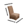 thumbnail image 3 of Neoyler Universal Stretchable Non-Slip Chair Cover with Skirt Ash Proof Design for Dining Room and Living Room Suit Chair Back Height 17.71-21.65in and Seat 15.35-17.71in, 3 of 6