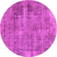 thumbnail image 1 of Ahgly Company Indoor Round Abstract Pink Modern Area Rugs, 8' Round, 1 of 4
