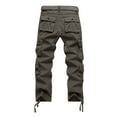 thumbnail image 3 of ADSSDQ Men's Tactical Cargo Pants, Military Pants Cotton Casual Work Hiking Pants with 8 Pockets Army Green 3XL, 3 of 5