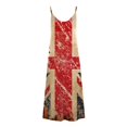 thumbnail image 5 of SMihono Été Boho Maxi Robe pour les Femmes Plus Size Femmes Jour de l'Indépendance Imprimée Sangle Longue Robe Plage Balance Robe, 5 of 5