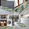 thumbnail image 2 of Teal Gold Marble Pattern Kitchen Rug Mat,Kitchen Runner Rugs Non Skid Washable,Decorative Kitchen Floor Mats for Kitchen,Sink,Laundry,17"X47", 2 of 5