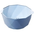 thumbnail image 1 of Simplicity Double-Layer Drain Basket With Pass-Over Spoon Rice Kitchen Washer Coander Vegetate Noodles Polygon Kitchen Drain Basket Strong Permeability, 1 of 5