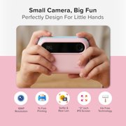 myFirst Dual Screen Kids Instant Print Camera Insta 20 Bundle Set, Cotton Candy Mix - Includes 400+ Prints & Crossbody Bag