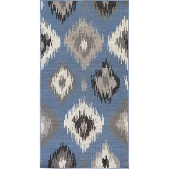 Surya MAV7008-285 Blue Mavrick 3' X 5' Rectangle Synthetic Power Loomed Transitional Area