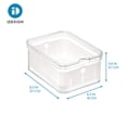 thumbnail image 4 of iDesign, Clear Refrigerator Crisp Produce Bins, Recycled Plastic, 4 of 11