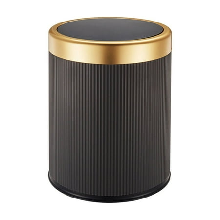 Elegant Round Press Trash Can with Lid Round Waste Bin Wastbasket Perfect for Modern Homes Decors Waste Management