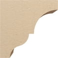 thumbnail image 3 of 10"W x 20"D x 20"H Classic Asheboro Rough Cedar Woodgrain TimberThane Corbel, Primed Tan, 3 of 6