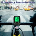thumbnail image 2 of Bike Computer,Bicycle Speedometer,Bicycle odometers,Wireless Cycling Odometer,Multifunctional & Waterproof,Smart Touch Backlight,HD Digital LCD Big Display for Training,Hiking,Riding (Black), 2 of 9
