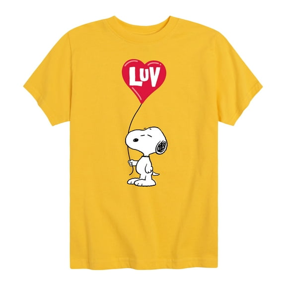 Peanuts - Snoopy Luv - Toddler And Youth Short Sleeve Graphic T-Shirt
