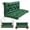 Dark Green, variant on Porch Swing Cushions, 3 Seat Outdoor Swing Cushion Replacement with Backrest, 60 x 40 Inches Bench Cushion with 8 Ties for Outdoor Furniture for Patio, Backyard, Garden, Dark Green