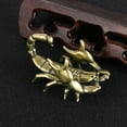 thumbnail image 6 of Solid Brass Scorpions Miniature Figurine Pen Holder Stand Desk Ornament with Antique Finish for Office and Home Decors, 6 of 13