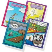 Twigs Paper - Funny Religious Greeting Cards - 12 Christian Humor Cards With Envelopes - (5.5 x 4.25 Inch) - Blank Assorted Set For Any Occasion - Eco Friendly Stationery