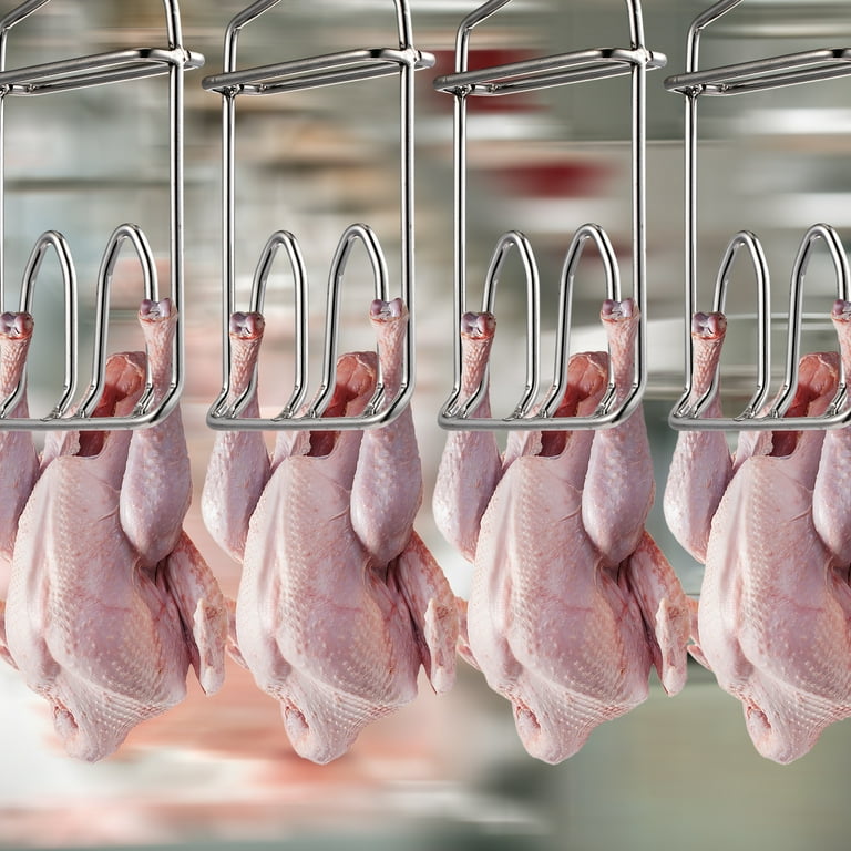 Chicken Hanger for Slaughter Stainless Steel Meat Hooks Roast Bacon Shop Hook  Hanger Cooking Tool Accessory 