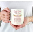 thumbnail image 3 of CTDream 11oz. Coffee Mug Gift for Women, Preschool Teacher Because Super Amazing Life Changing Miracle Worker Isn't an Official Job Title, Floral Flowers, 1-Pack, Christmas Gift Ideas for Her, 3 of 7