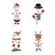 thumbnail image 5 of Billuyoard Adhesivo navideño para nevera, decoración de cocina para el hogar encantadora e interesante, diseño de escena interior, calcomanías para Kits de decoración para fiestas Papá Noel Billuyoard HA070395-01, 5 of 6