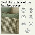thumbnail image 5 of Home Savings Items !Amvlyk Plaid Pillow Shams Checkered Pillowcase Ginghams Pillow Covers Standard Size Pillow Cases Soft Breathable Pillow Cases Set Of 2 Retro Farmhouses Pillowcase,Green, 5 of 6