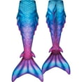 thumbnail image 2 of Fin Fun Atlantis - Mermaid Tail w/ Reinforced Tips & Monofin | 3D Side & Back Fins - for Women, Teen and Adults - (Malaysian Mist, Adult S), 2 of 7