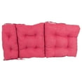 thumbnail image 2 of Blazing Needles 22-inch by 45-inch Solid Microsuede Tufted Chair Cushion, 2 of 2