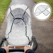 STRANDCHIC Transparent PVC Rain Cover for Rear Child Seat Dust Protection 1Pcs