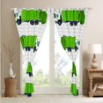 thumbnail image 5 of Erosebridal Green Garbage Truck Blackout Curtains Grey Stripe Curtains, Cartoon Trash Truck Curtains & Drapes Rubbish Car Living Room Curtains, Green Vehicel Tractor Window Curtains Lightweight, 5 of 6